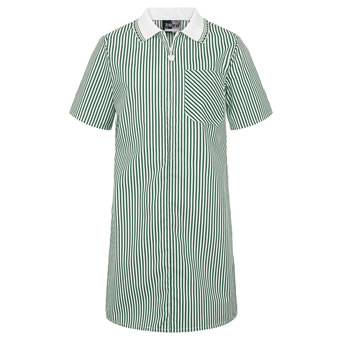 green striped school summer dress