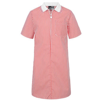 red striped school summer dress